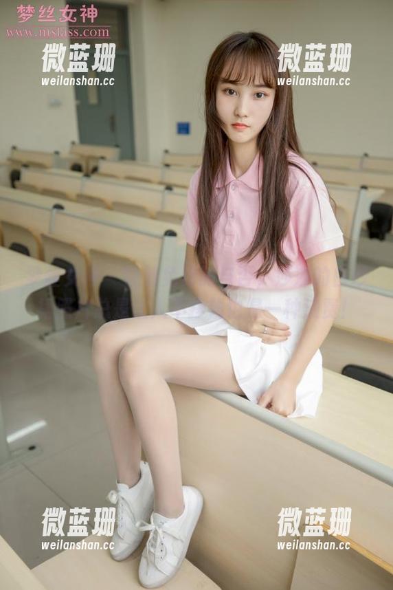 梦丝女神 - 管他免费的与否，莎莎的白纱裙照片总是让人不挣钱也是一种浪费！